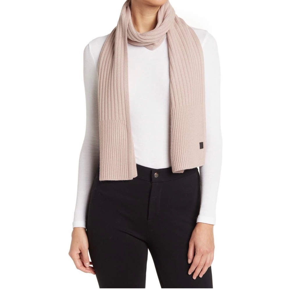 ALLSAINTS ribbed knit scarf